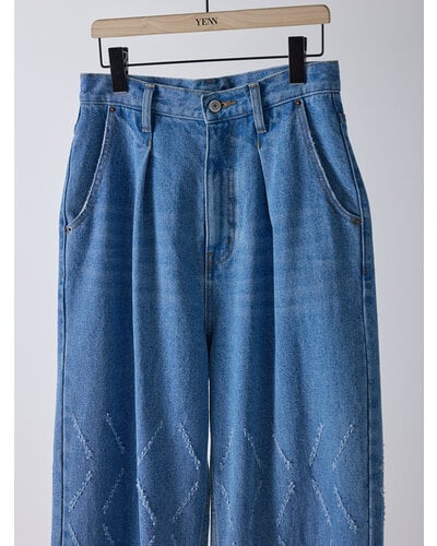 LASER CUT WIDE DENIM 【yenn イエン 25春ご予約】 Y261
