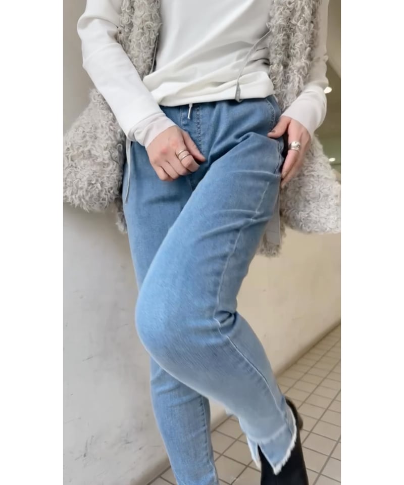 CYAN TOKYO シアントーキョースリットヘムスキニー