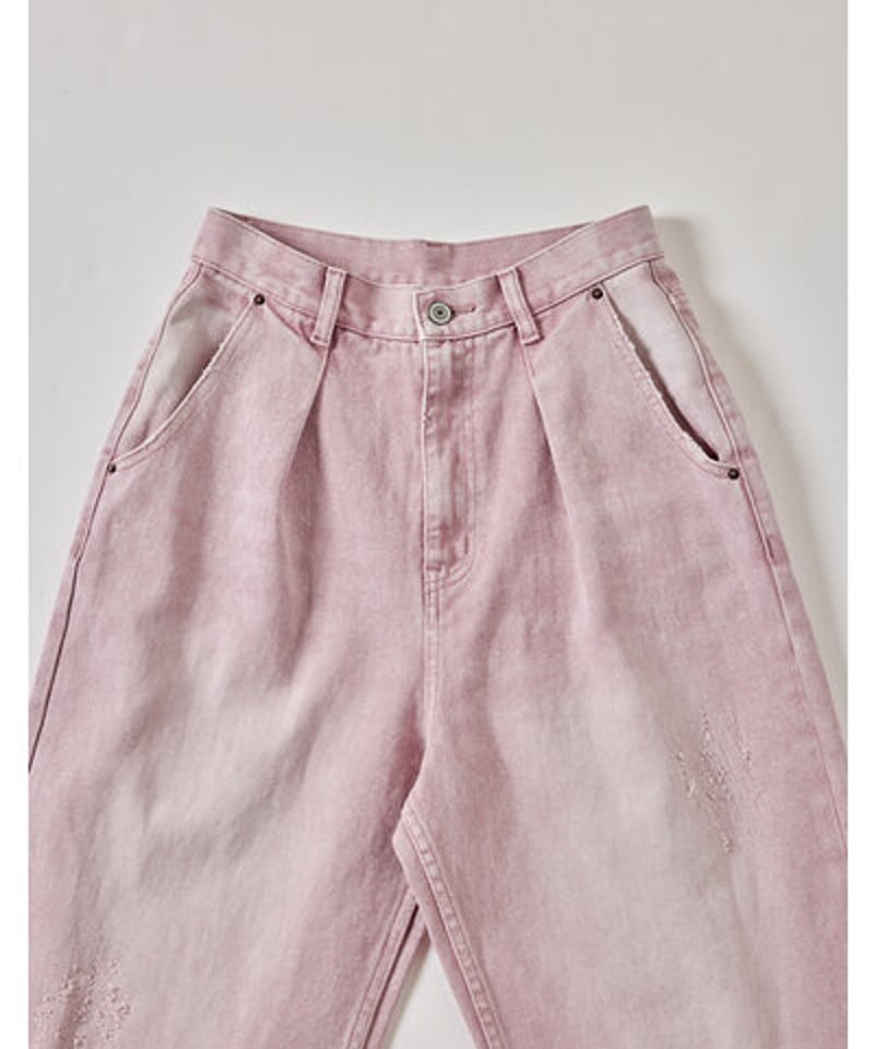 YENN イエン HIGH RISE TUCK WIDE PINK 36サイズ YENN イエン HIGH RISE TUCK WIDE PINK 36サイズ - メルカリ