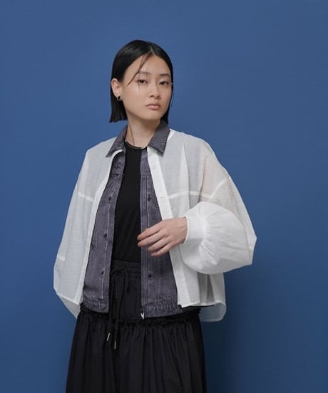 ★オトク早割ご予約★  ソフトオーガンリブショートシャツ 601457 cyantokyo  003-2604