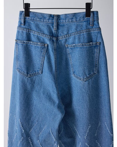 LASER CUT WIDE DENIM 【yenn イエン 25春ご予約】 Y261