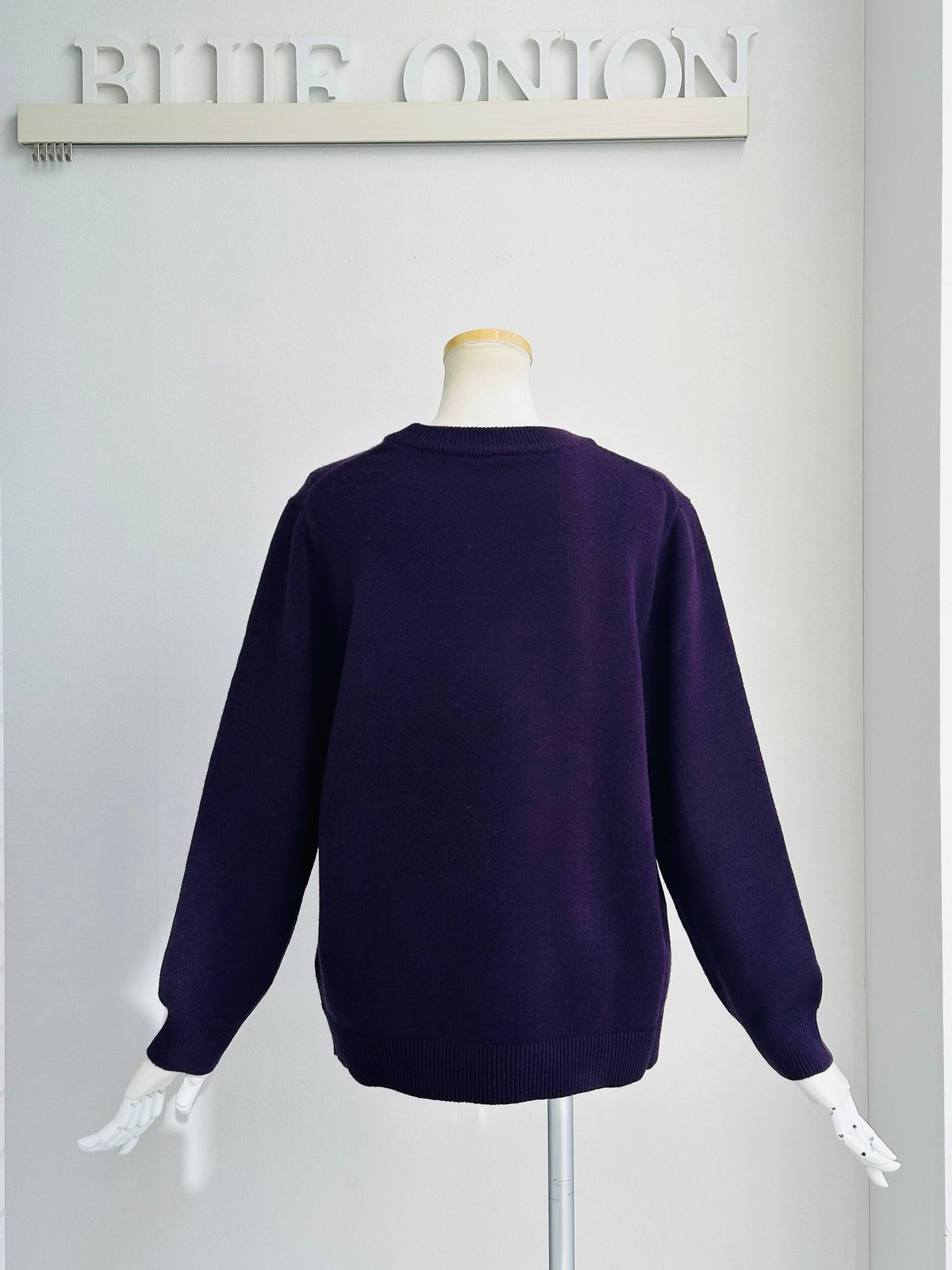 インターシャLOGOニット 3233-8603 | BlueOnionStore