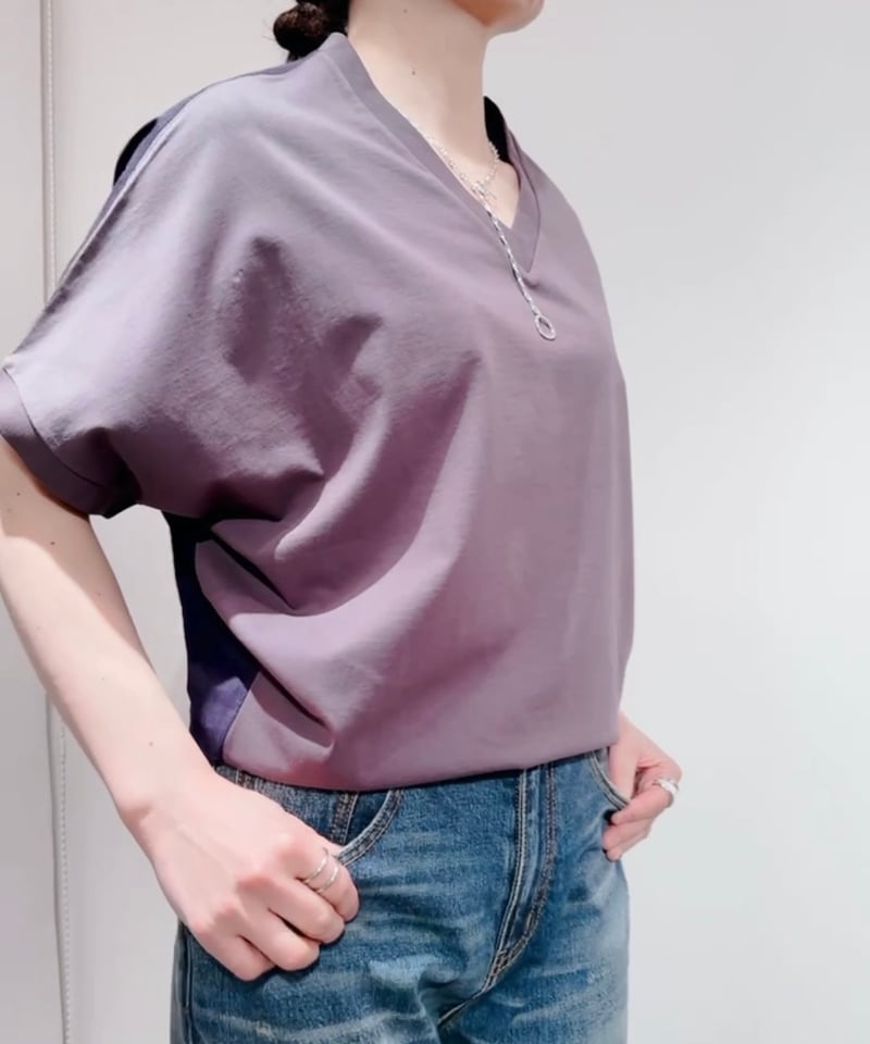 ABC ドルマン　Tシャツ　L ラッピープリントドルマンBIGTシャツ（Tシャツ/カットソー