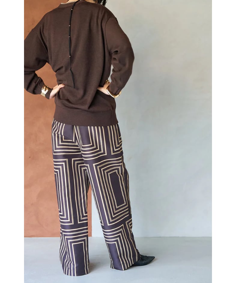 みんみん様【新品タグ付き】CHIGNON paint print pants 美品】 CHIGNON / シニヨン | バンダナ柄パンツ | F | ホワイト