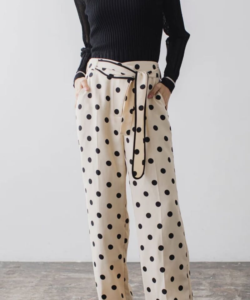 Lallia Mù ラリア・ムー 23春夏ご予約】 リボン付ドットパンツ 2311706  
