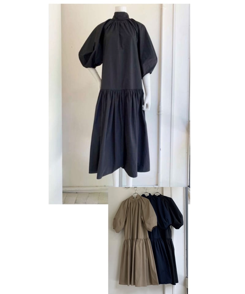 anana アナナ 22秋ご予約】 BIGリボンボリュームスリーブワンピース  