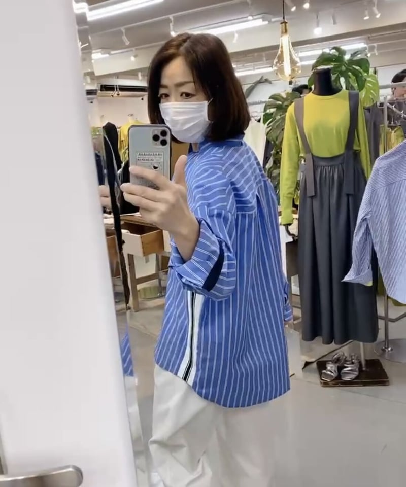 サイドLINEストライプシャツ 416974 | BlueOnionStore サイドLINEストライプシャツ 416974 | BlueOnionStore