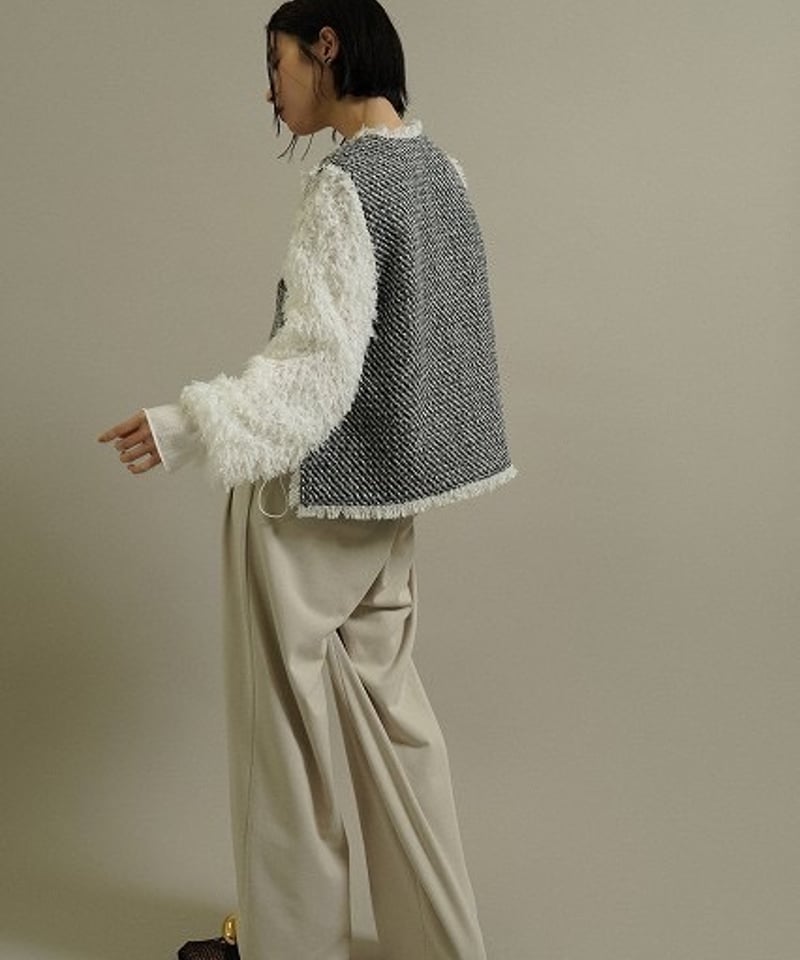 定価4.2万】GANNI ビジュー ヘンプ ブラウス ノースリーブスリーブレス 