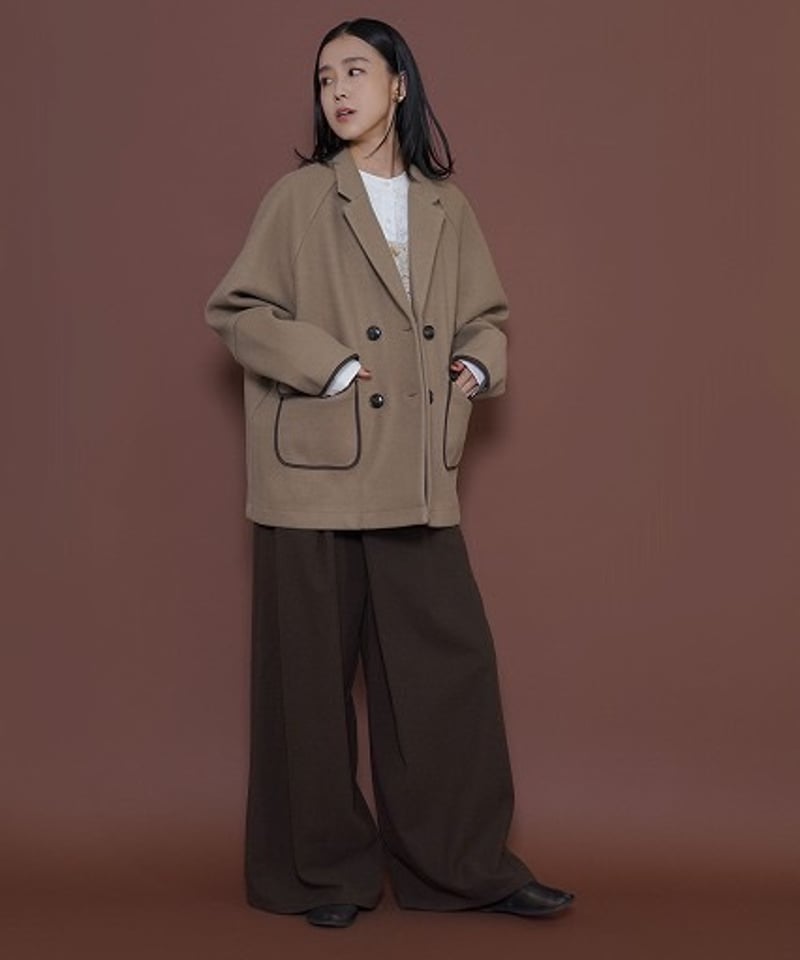 CYAN tokyo シアントーキョー 25秋冬ご予約】 Wフェイスラグランハーフ