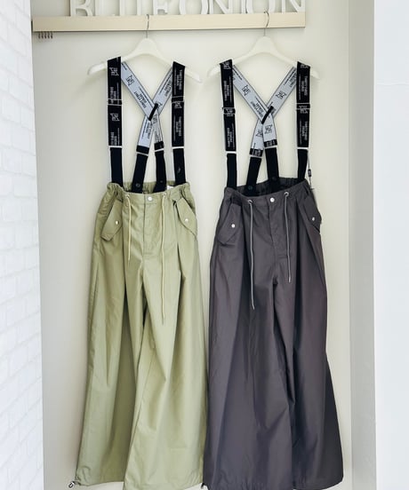 ロゴストラップサスペンダー ワイドpants     gz504190