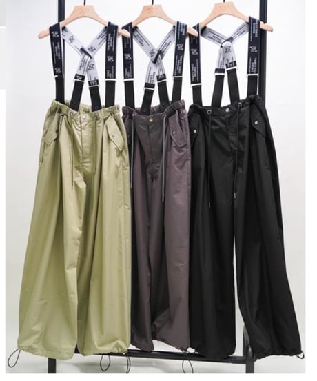 ロゴストラップサスペンダー ワイドpants     gz504190