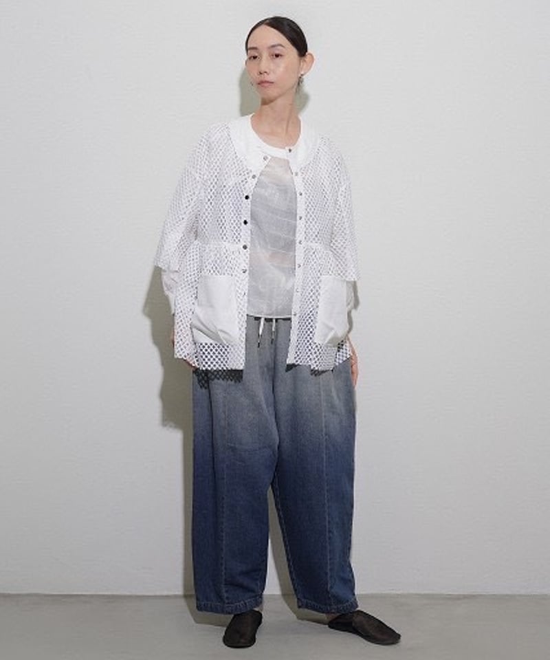 BIGメッシュギャザーblouson 【CYAN tokyo シアントーキョー 26春ご予約