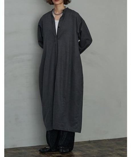 ★シニオン26秋ご予約★  コクーンシルエットロングシャツone-piece  5564 - 041 KK chignon  039-2608