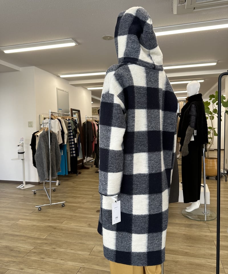 CLOCHE クロッシェ 23秋冬ご予約】 ブロックチェックスライバー CLOCHE クロッシェ 23秋冬ご予約】 ブロックチェックスライバー