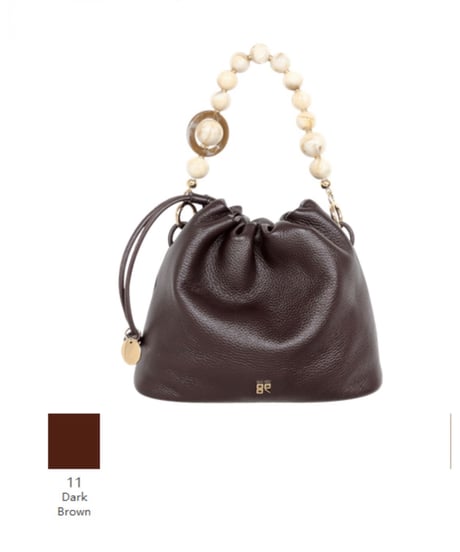 STORY★オトク早割ご予約★  LT BEADS STRAP HANDBAG レザー ビーズストラップハンドバッグ  3A- 1879 -4  story 2607