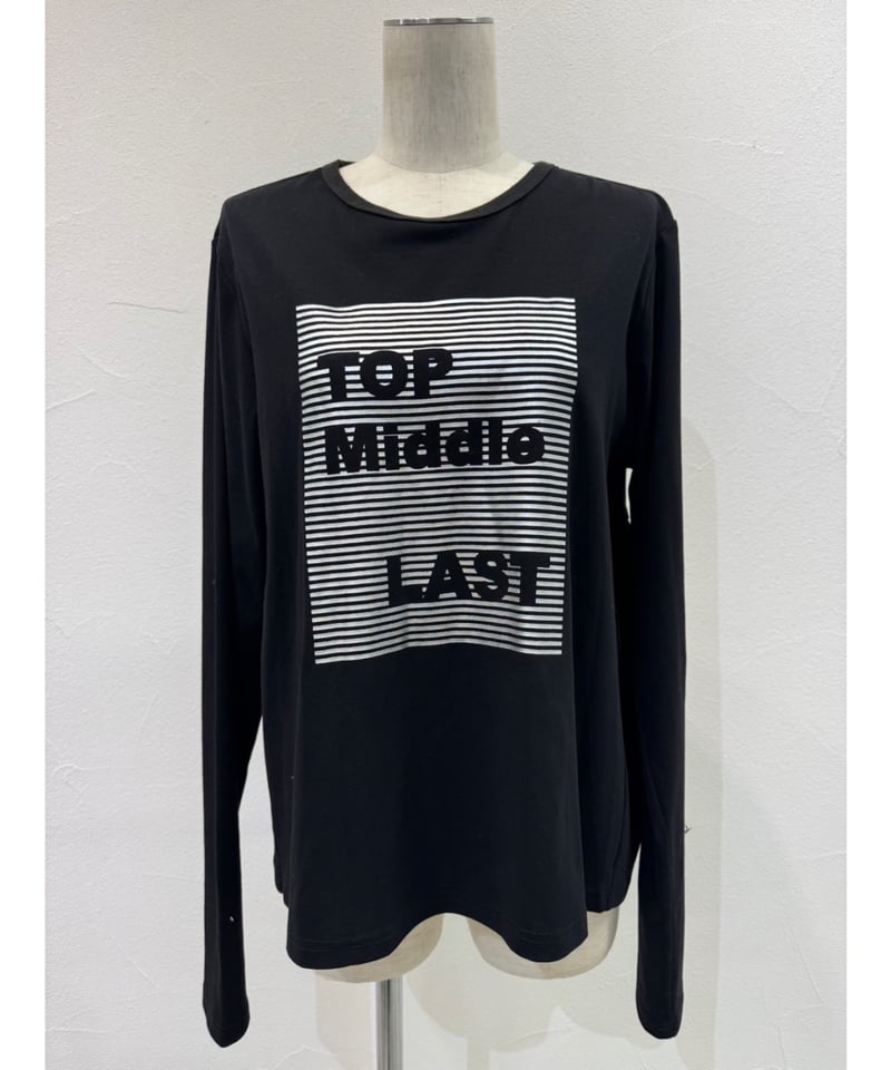 【シアンページ】 CYAN tokyo シアントーキョー 25秋冬ご予約】 バックギャザーロゴL/S T