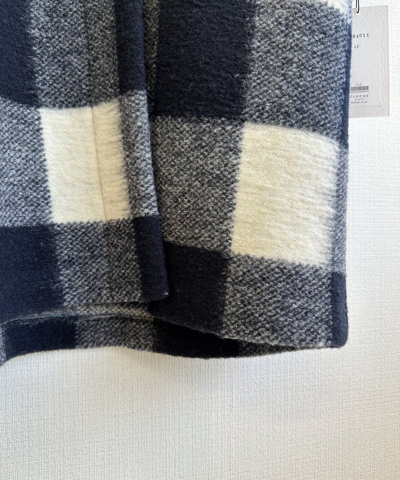 CLOCHE クロッシェ 23秋冬ご予約】 ブロックチェックスライバー CLOCHE クロッシェ 23秋冬ご予約】 ブロックチェックスライバー