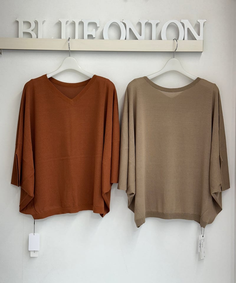 ポンチョ型2wayニットpullover 256103 2504a | BlueOn ポンチョ型2wayニットpullover 256103 2504a | BlueOn