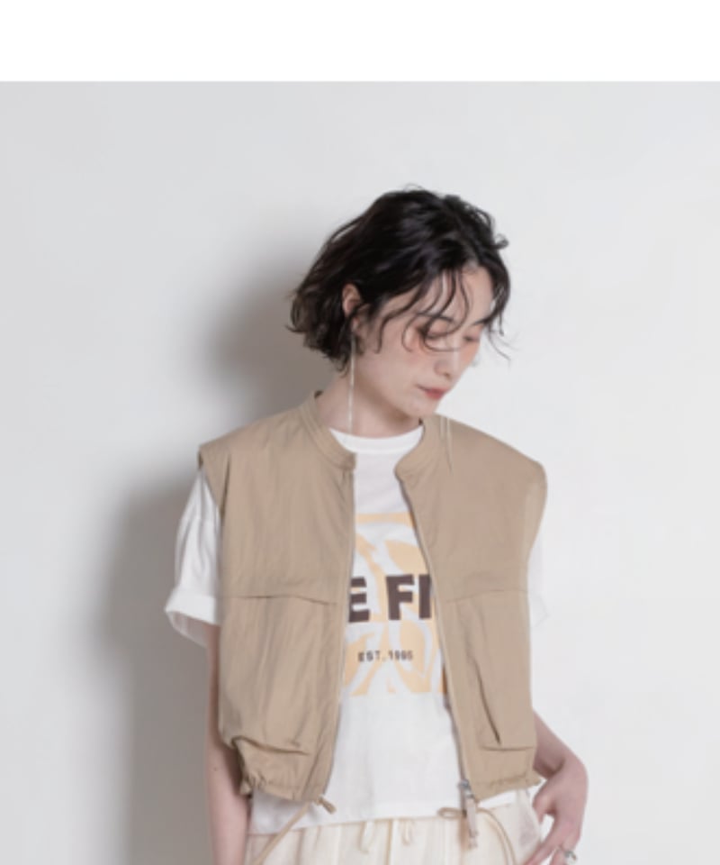 CHIGNON シニオン 25春夏ご予約】 ポケットショートvest 465 CHIGNON シニオン 25春夏ご予約】 ポケットショートvest 465
