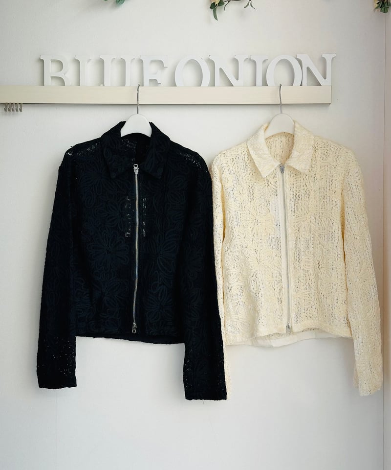 コード刺繍ステンカラーZIPジャケット 512-85550 | BlueOnionStore コード刺繍ステンカラーZIPジャケット 512-85550 | BlueOnionStore