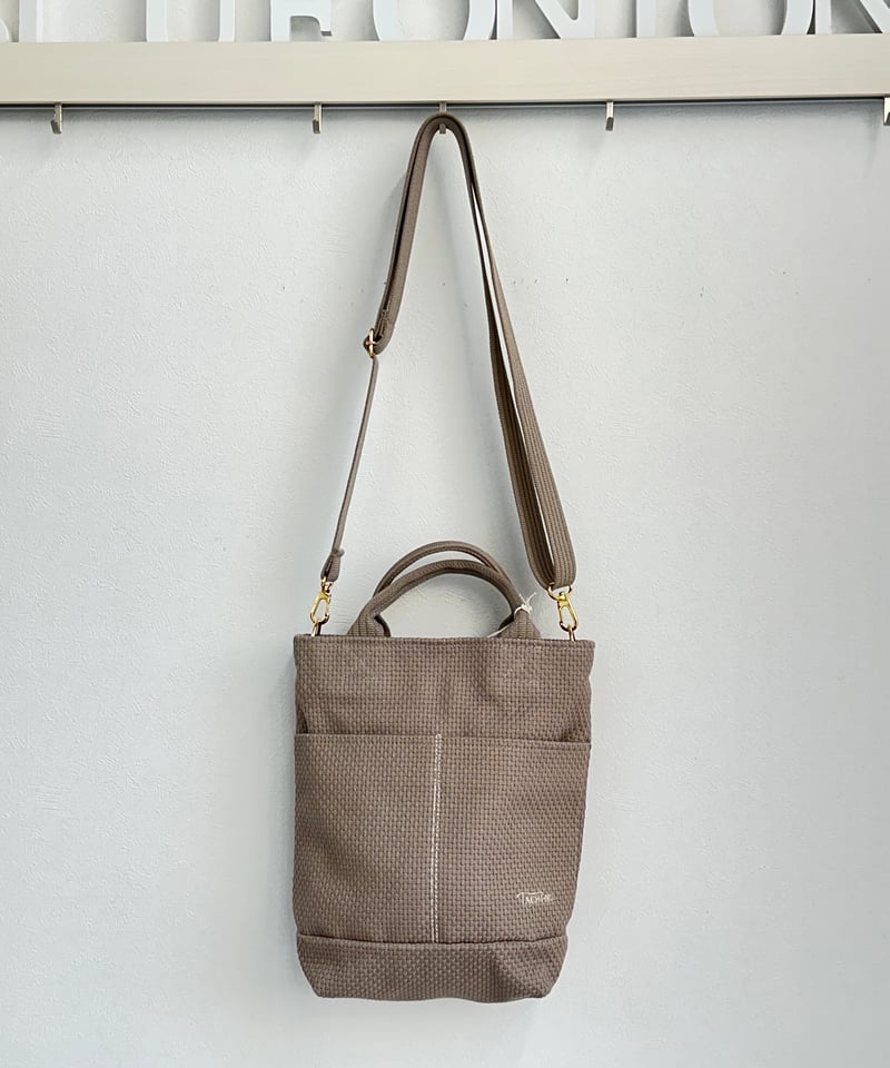TACHI-NU タチヌ STRINGグレージュ ショルダー 刺し子織 TACHI-NU タチヌ 25春夏ご予約】 SHOULDER (ショルダー) Ssiz
