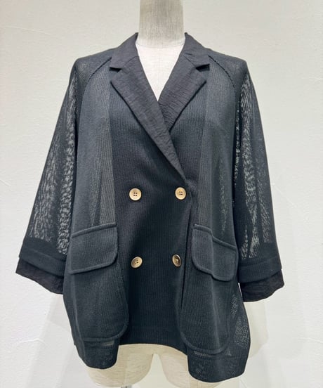 ★オトク早割ご予約★  ニットライクメッシュW ジャケット 601453 cyantokyo  003-2604