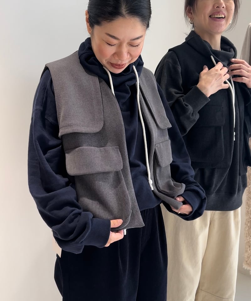 YENN イエン 24aw 秋冬ご予約】 FADED RIB VEST Y24 YENN イエン 24aw 秋冬ご予約】 FADED RIB VEST Y24
