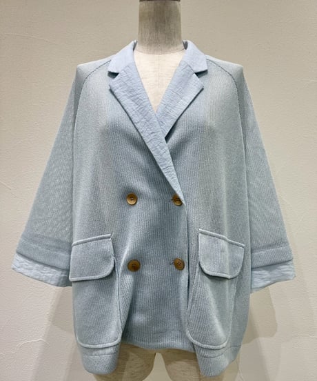 ★オトク早割ご予約★  ニットライクメッシュW ジャケット 601453 cyantokyo  003-2604