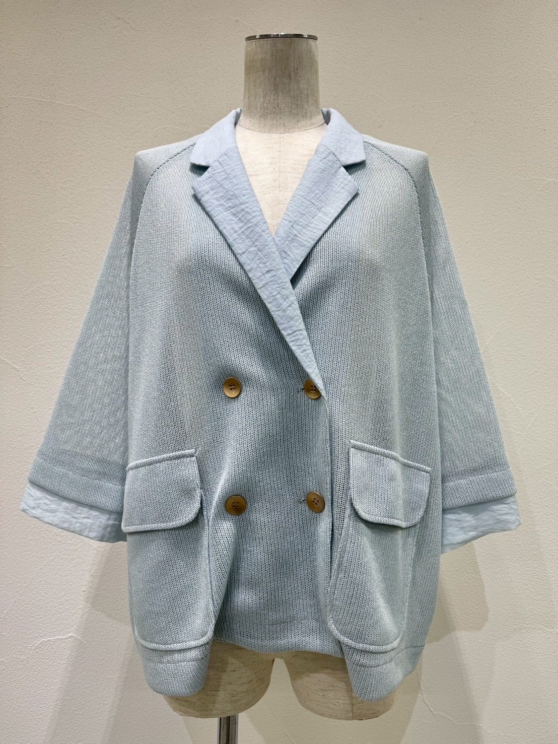 ☆オトク早割ご予約☆ ニットライクメッシュW ジャケット 601453
