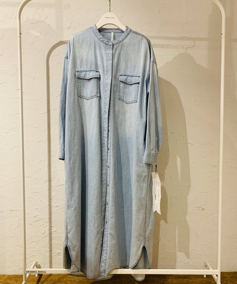 ディニテコリエ Dignite collier 22SPRINGご予約】麻混デニム ディニテコリエ Dignite collier 22SPRINGご予約】麻混デニム