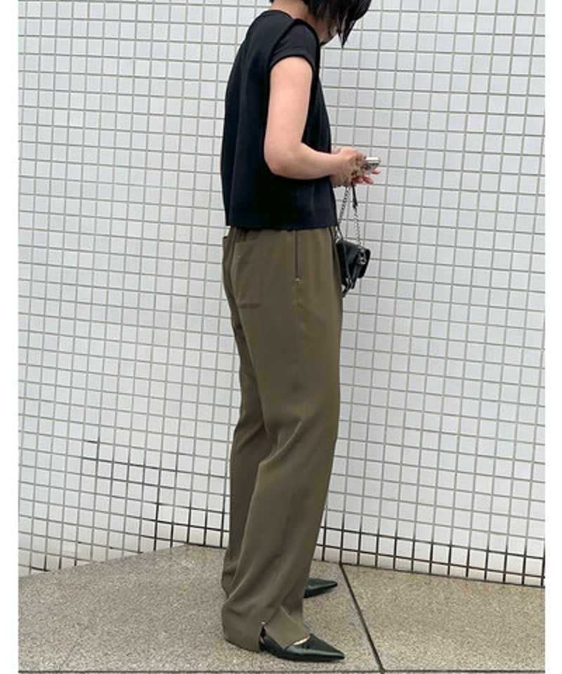 YENN イエン 25aw 秋ご予約】 SIDE SLIT SLACKS PT