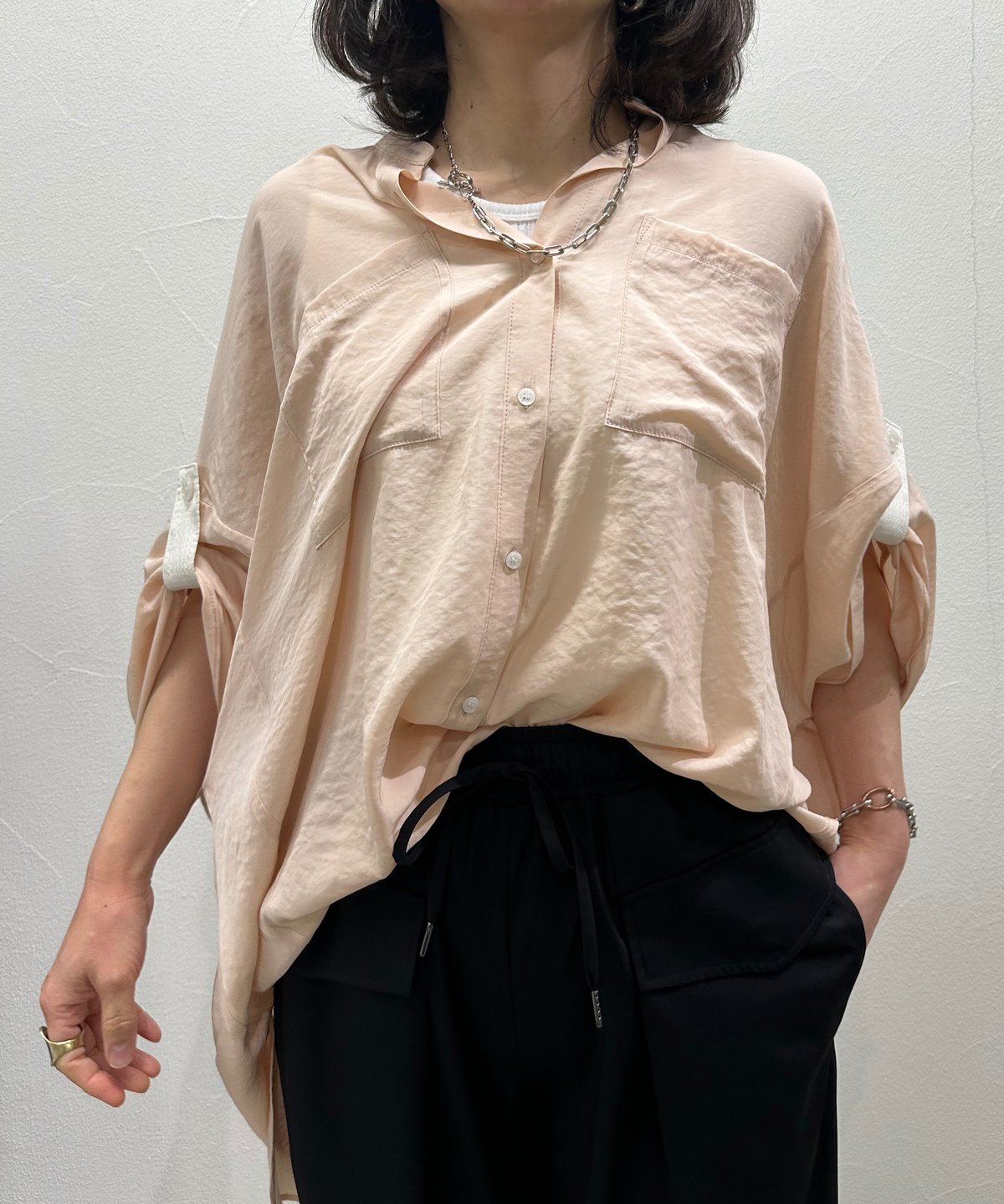 ソフトワッシャー2WAYスリーブシャツ 401229 | BlueOnionStore