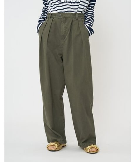 ウォッシュドチノ pants   【CHIGNON   シニオン　26春ご予約】  3261- 045 bt      2602b