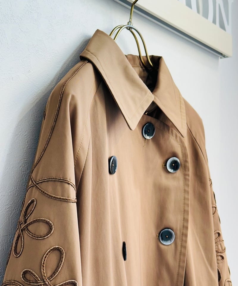 MARGAUX マルゴー 24春ご予約】 Cord Embroidery TrenchC