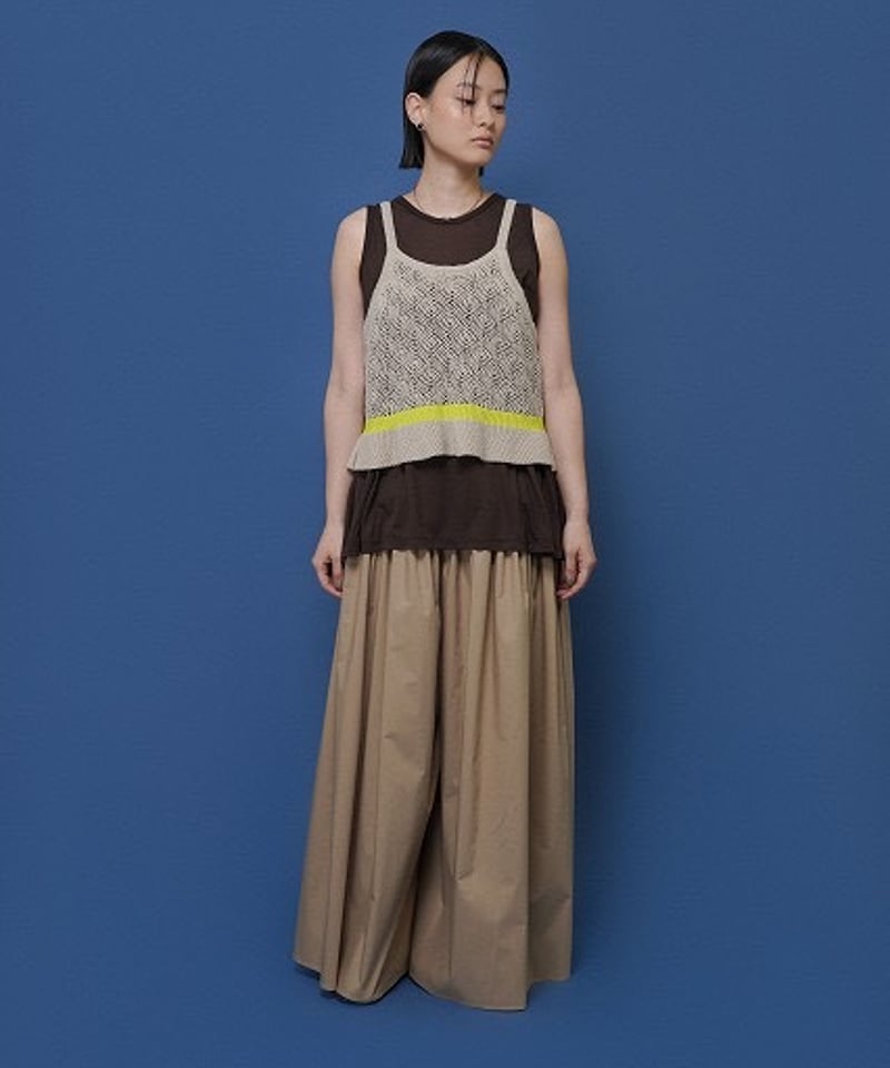 ☆オトク早割ご予約☆ ラインピーコックニットキャミ 601460 cyantokyo