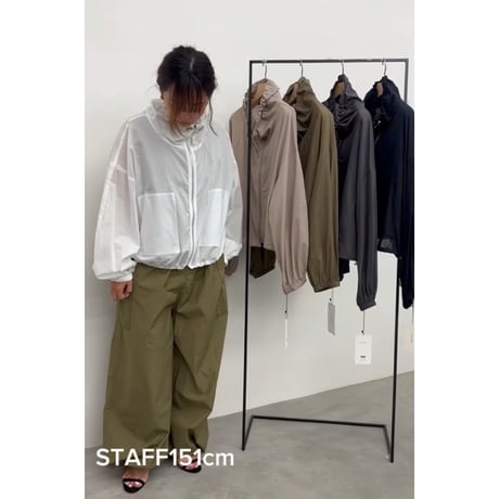 【CLOCHE    クロッシェ　hwyl    ヒューイル　25春夏ご予約】  綿ローンドロストblouson    512-85716  2504c