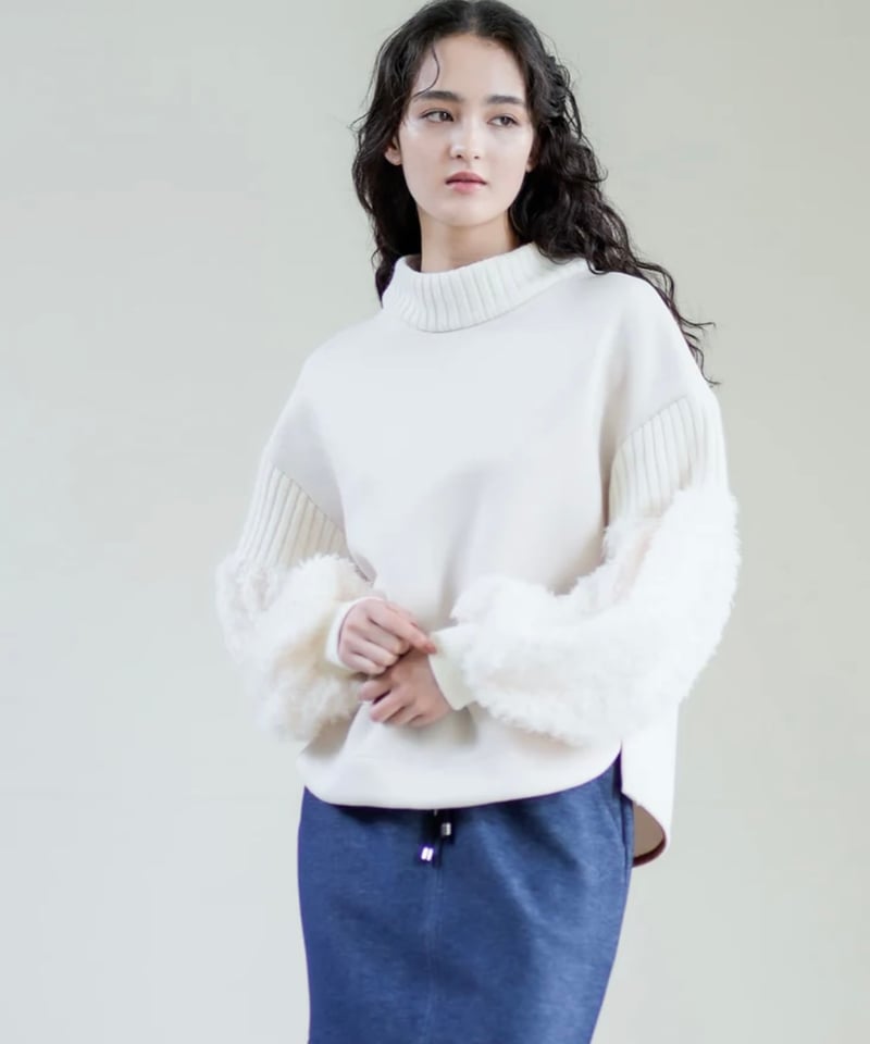 Laria Muライアムージャガードスリーブワンピース