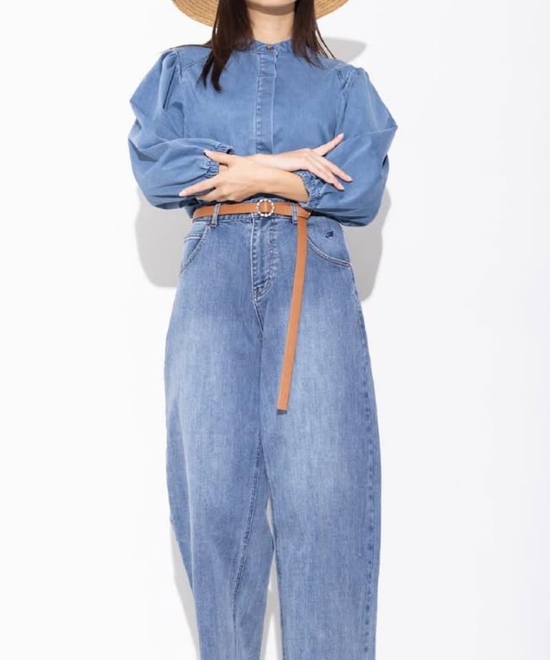 ☆オトク早割ご予約☆ デニムブラウス 【MARGAUX 25梅春ご予約】 MG BL