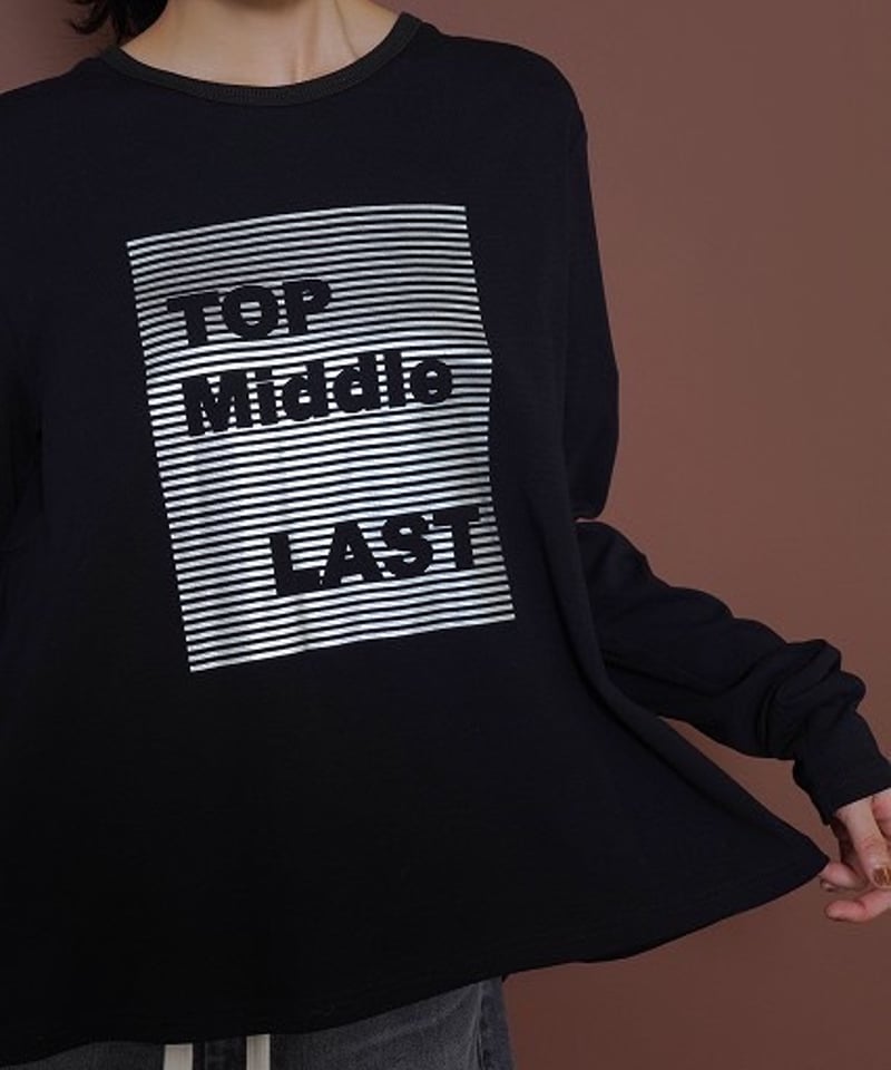 CYAN tokyo シアントーキョー 25秋冬ご予約】 バックギャザーロゴL/S T