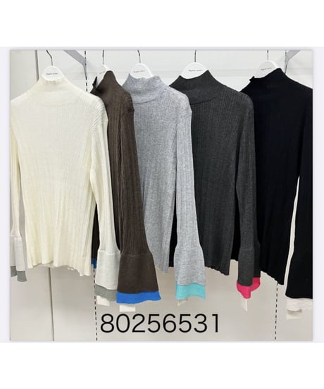 ★ご予約オトク早割★大好評でご予約期間延長★ 袖レイヤードハイネック knit  【Dignité collier     ディニテコリエ　25冬ご予約】  80256531   2512b-005