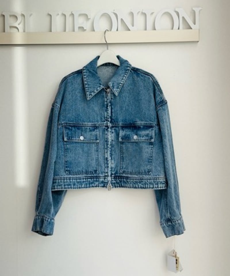 denim jacket デニムジャケット コットン ライナー フェード 短丈 ショートデニムジャケット | c h é m e