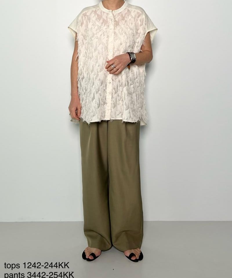 カットジャカードブラウス 1242-244KK | BlueOnionStore
