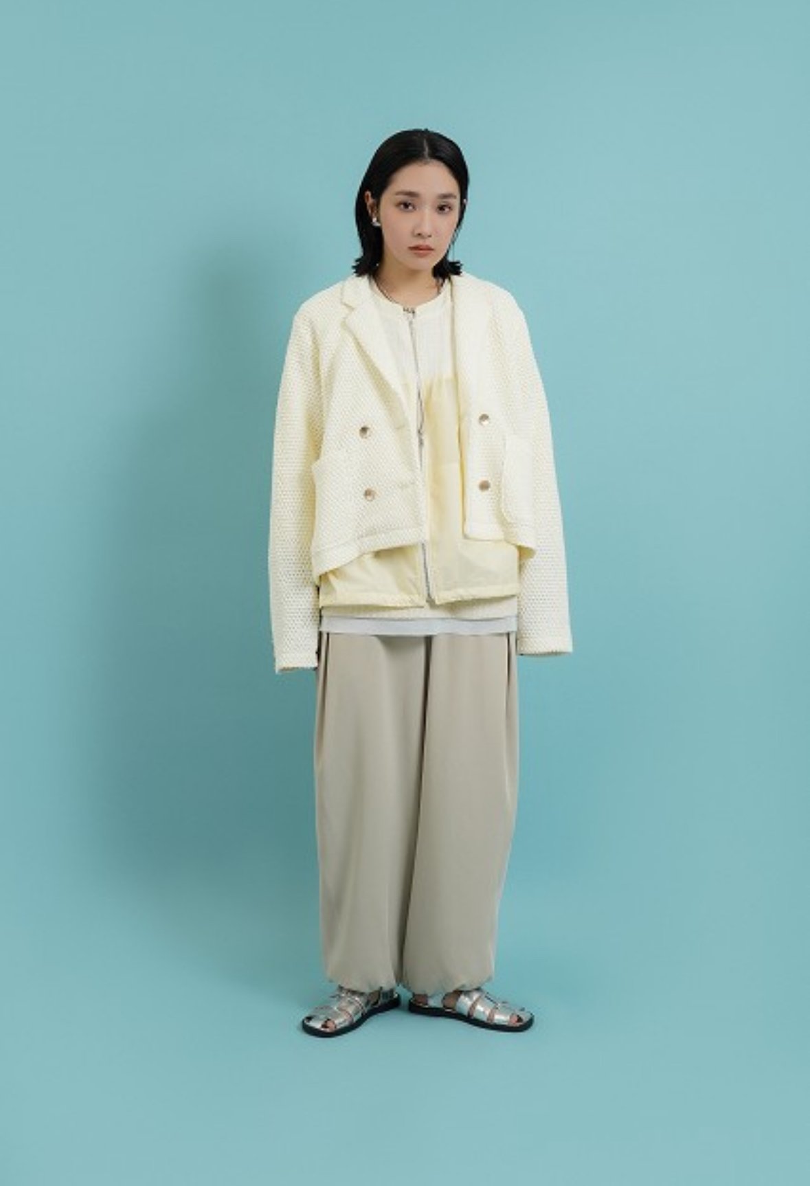CYAN tokyo シアントーキョー 25春夏ご予約】 ワッフルレースW CYAN tokyo シアントーキョー 25春夏ご予約】 ワッフルレースW