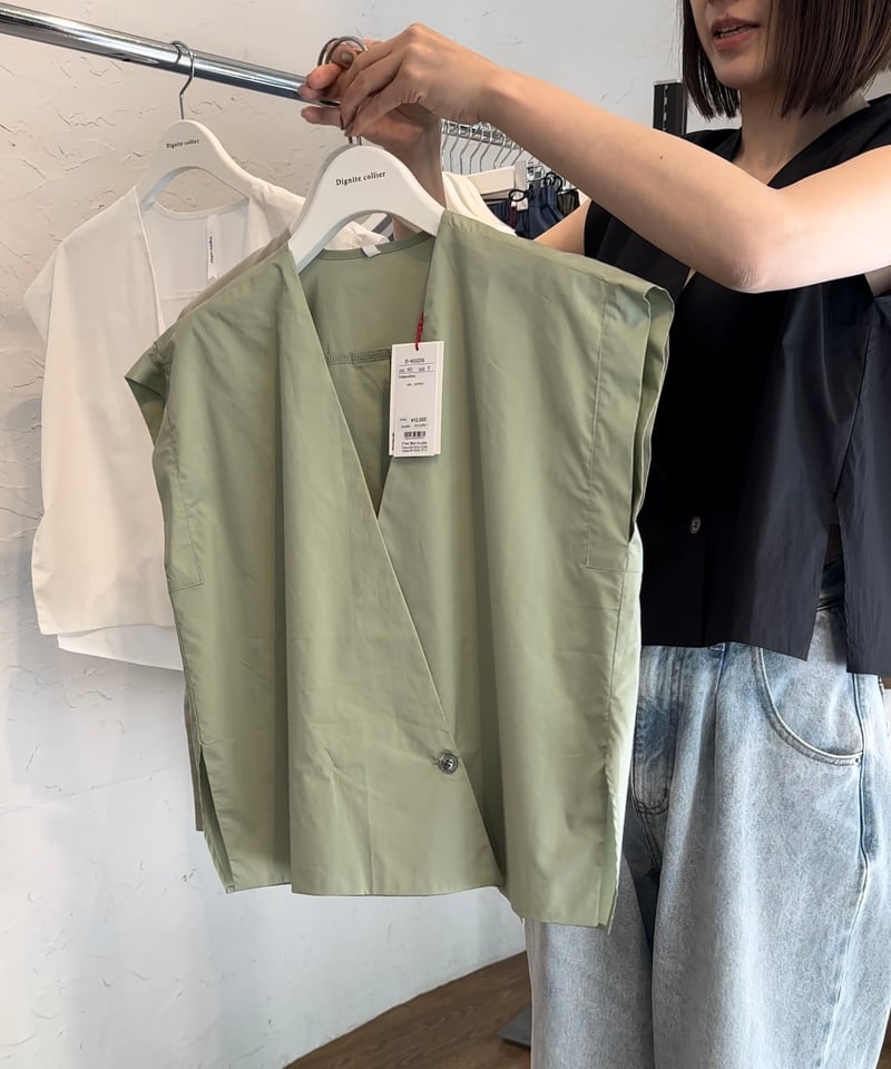 Dignity collier. 2024 半袖ノーカラージャケット