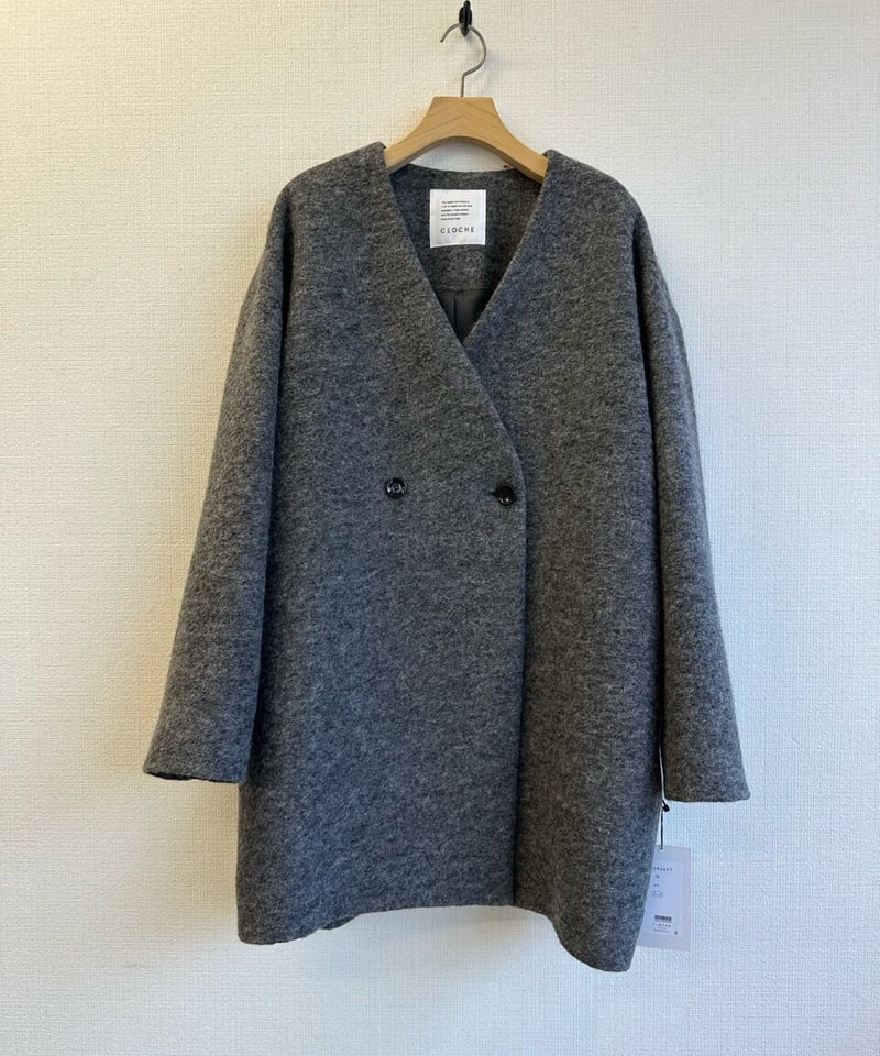 CLOCHE クロッシェ 23秋冬ご予約】 スライバーコート 350-84017 CLOCHE クロッシェ 23秋冬ご予約】 スライバーコート 350-84017