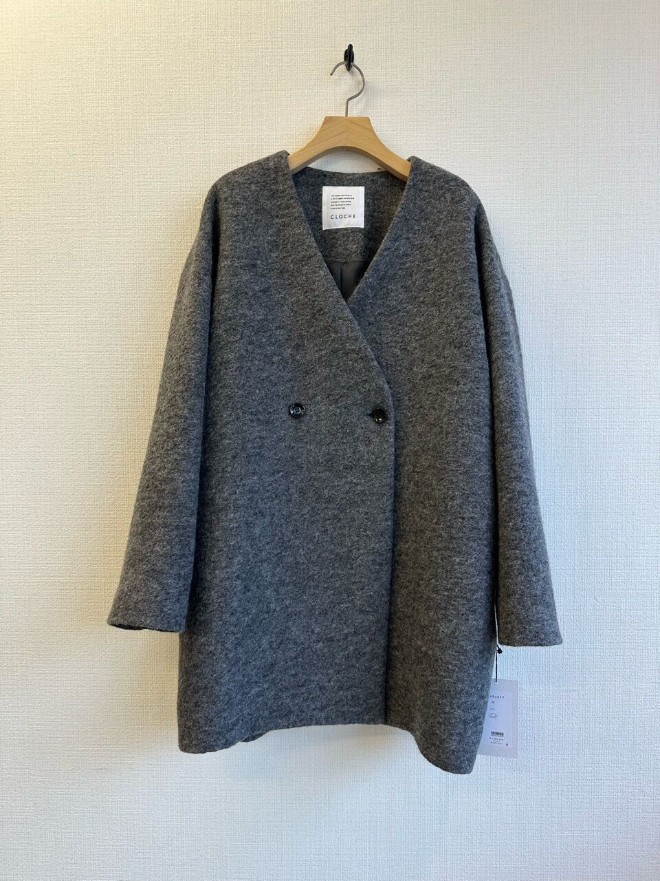 CLOCHE クロッシェ 23秋冬ご予約】 スライバーコート 350-84017 CLOCHE クロッシェ 23秋冬ご予約】 スライバーコート 350-84017