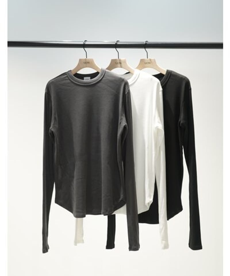 YENN イエン 24aw 秋冬ご予約】 COTTON RIB LONG TE YENN イエン 24aw 秋冬ご予約】 COTTON RIB LONG TE