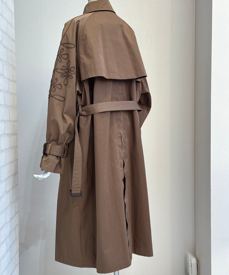 MARGAUX マルゴー 24春ご予約】 Cord Embroidery TrenchC MARGAUX マルゴー 24春ご予約】 Cord Embroidery TrenchC