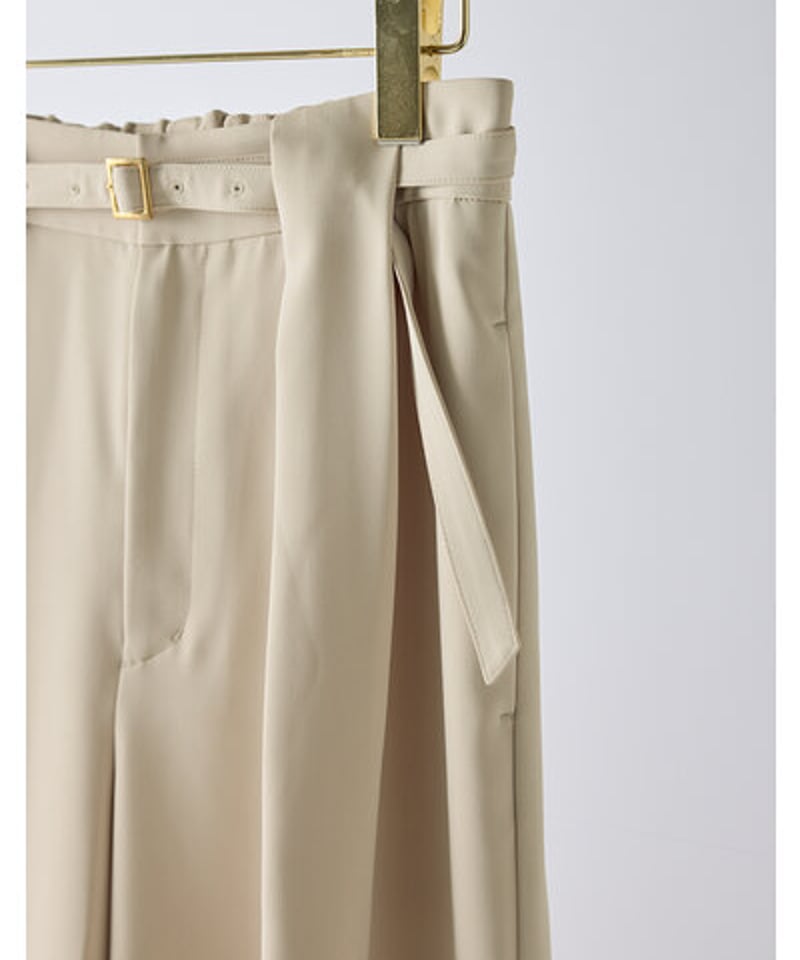 ベルト付きタックワイドpants 【Mewl ミュール 26春ご予約】 M254-