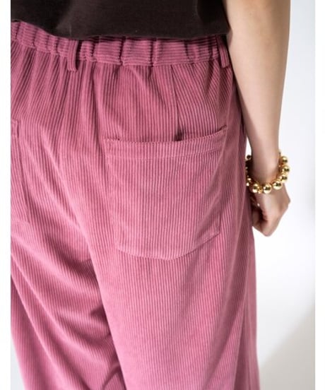 ★シニオン26秋ご予約★  ソフトコーデュロイカーブpants  3864 - 080 GL chignon  039-2608